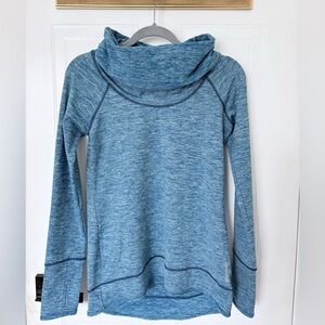 Reebok Blue Cowl Neck Long Sleeve